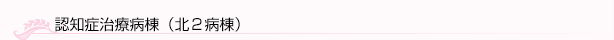 認知症治療病棟（北２病棟）